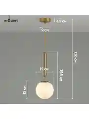 Белый подвесной светильник шар Moderli Host1150