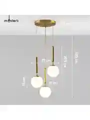 Белый подвесной светильник шар Moderli Host1150