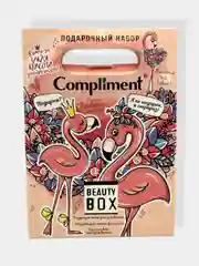 Подарочный набор Compliment Beauty Box/Желе для умывания/Пена для ванны/Лосьон для тела