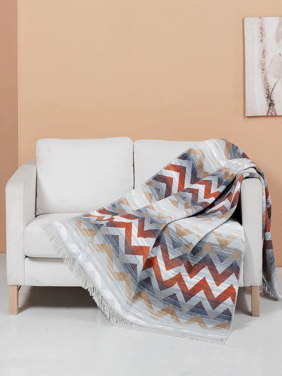Плед Arya Хлопок 200X220 Zigzag Цветной
