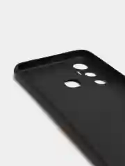 Черный накладка силиконовая матовая для Infinix Hot 10 (Инфиникс Хот 10)