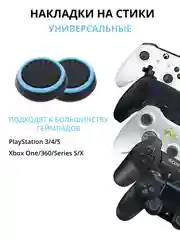 Угольный накладка-чехол на стики для джойстика PS3/PS4/PS5/XBOX