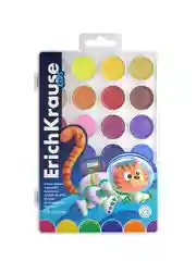 Краски акварельные ErichKrause Kids Space Animals медовые с УФ защитой яркости, 12/18/24
