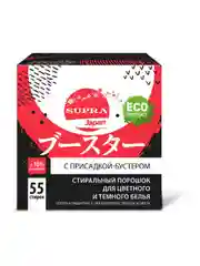 Стиральный порошок для цветного белья с присадкой-бустером SUPRA, 55 стирок, 1100 г
