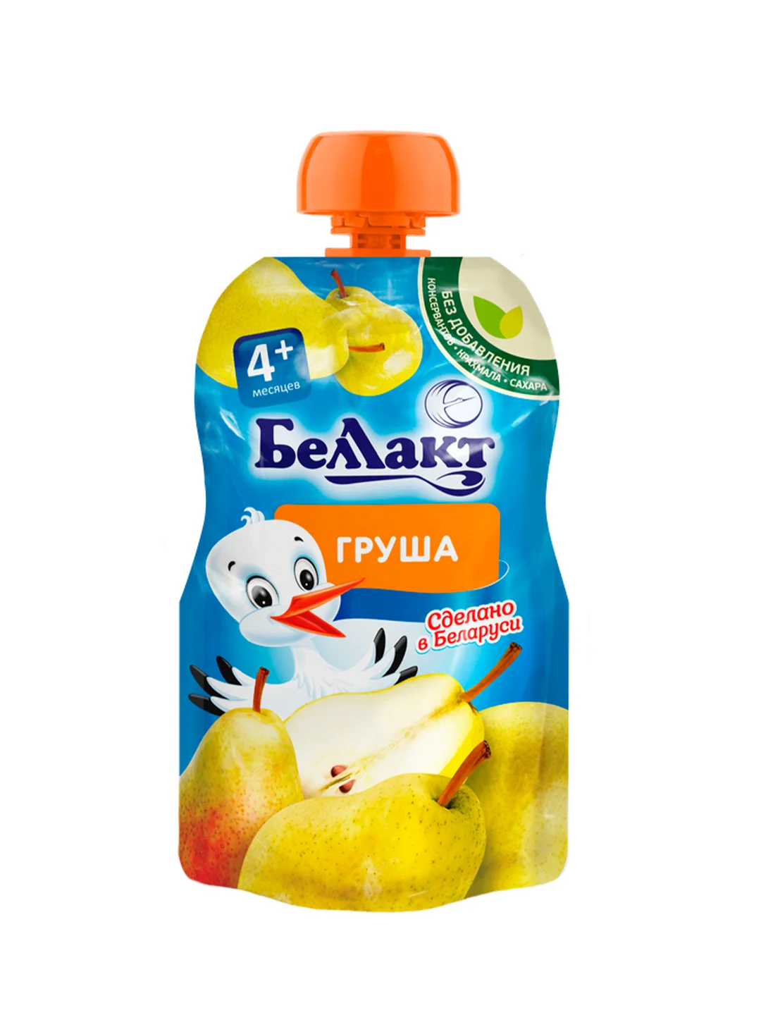 Пюре фруктовое БЕЛЛАКТ из груш,, с 4 месяцев, 90г*8шт