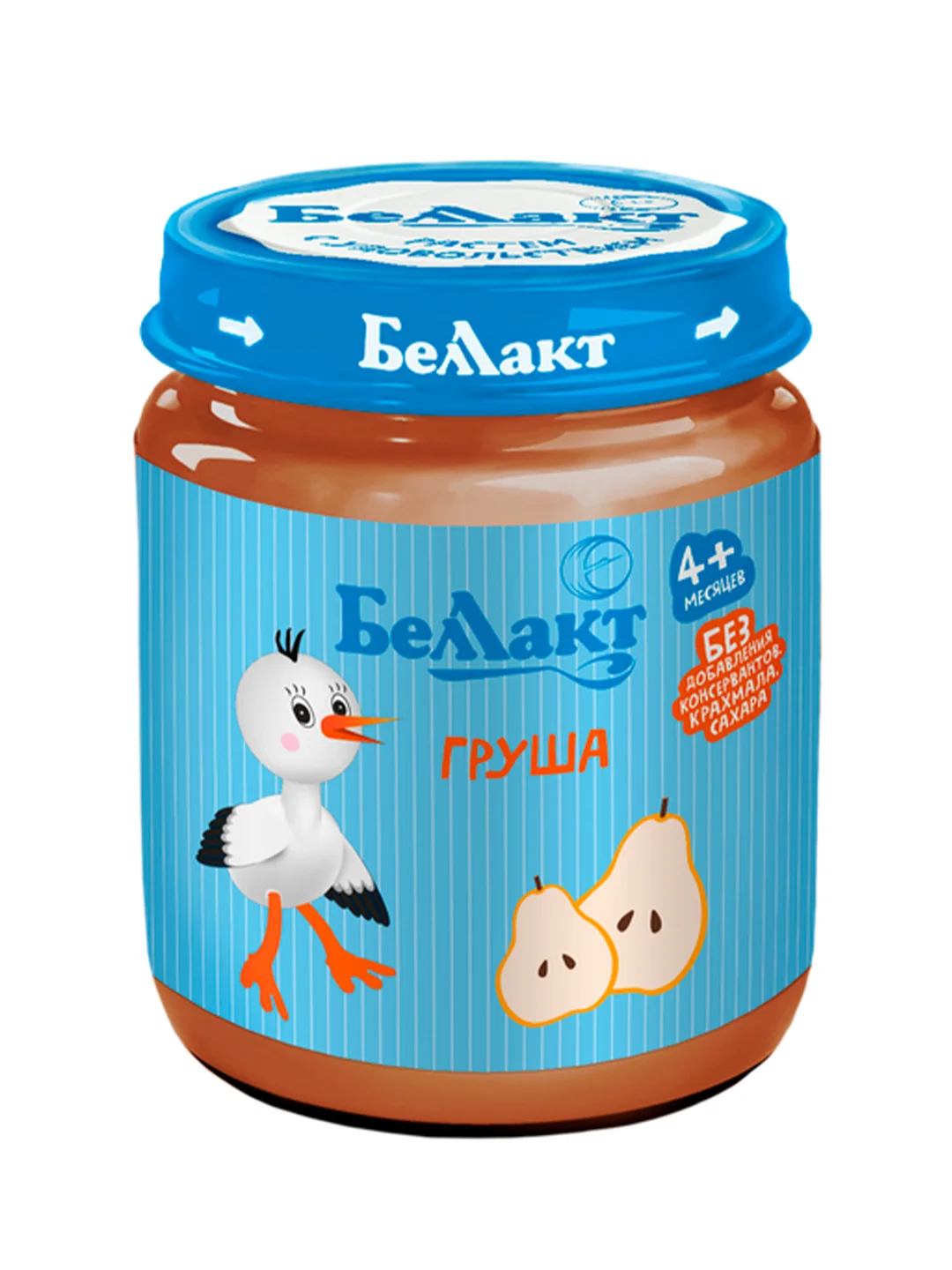 Пюре фруктовое БЕЛЛАКТ грушевое, с 4 мес , 100г*6шт