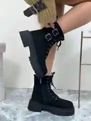 Багровый ботинки женские,полусапоги женские зимние, меховые, ,36-41