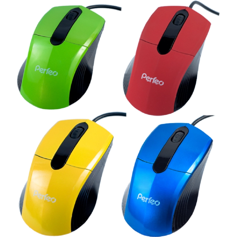 Мышь оптическая Perfeo "RAINBOW", 3 кнопки, USB