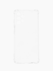 Чехол для Samsung Galaxy A32, 4G, Самсунг А32 с усиленными углами, силиконовый, прозрачный