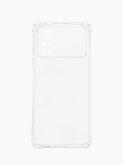 Чехол для Poco X4 Pro 5G, с усиленными углами, силиконовый, прозрачный