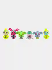 Желтый шар-трансформер "Zoobles", наборы Зубликов с магнитными карточками