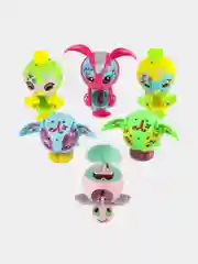 Желтый шар-трансформер "Zoobles", наборы Зубликов с магнитными карточками