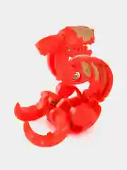 Оранжевый шар-трансформер "BAKUGAN", Бакуган с магнитной карточкой + фишка, 8 цветов / набор