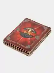 Оранжевый шар-трансформер "BAKUGAN", Бакуган с магнитной карточкой + фишка, 8 цветов / набор