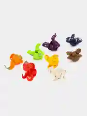 Оранжевый шар-трансформер "BAKUGAN", Бакуган с магнитной карточкой + фишка, 8 цветов / набор