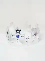 Серый металлик корона карнавальная