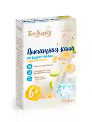 Каша сухая на козьем молоке БЕЛЛАКТ пшеничная с грушей и бананом, с 6 месяцев, 200г