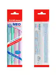 Набор из 4 ручек шариковых ErichKrause Neo® Stick Pastel 0.7, цвет чернил синий
