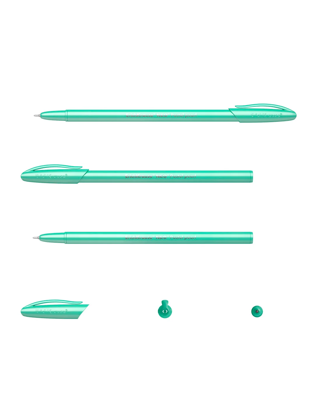 Набор из 4 ручек шариковых ErichKrause Neo® Stick Pastel 0.7, цвет чернил синий