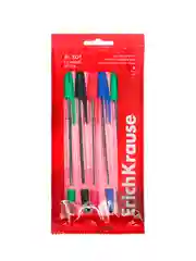 Набор из 8 ручек шариковых ErichKrause R-301 Stick Classic 1.0, цвет: син, черн, крас, зел
