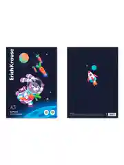 Бумага для рисования в картонной папке ErichKrause Space Animals, А3, 20 листов