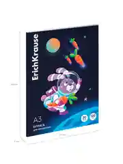 Бумага для рисования в картонной папке ErichKrause Space Animals, А3, 20 листов