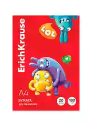 Бумага для акварели в картонной папке ErichKrause Jolly Friends, А4, 20 листов