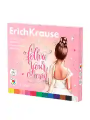 Пластилин классический ErichKrause Pointes 12 цветов со стеком, 180 г (в коробке 12 шт)