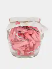 Розовый подарок на Новый год для любимой, подарочный набор для мамы, любимого, банка с пожеланиями