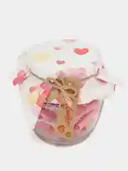 Розовый подарок на Новый год для любимой, подарочный набор для мамы, любимого, банка с пожеланиями