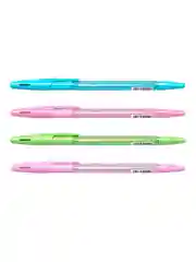 Набор из 4 ручек шариковых ErichKrause R-301 Stick&Grip Spring 0.7, цвет чернил синий
