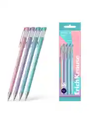 Набор из 4 ручек шариковых ErichKrause ULTRA-20 Stick Pastel 0.7, цвет чернил синий