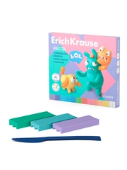 Пластилин классический ErichKrause Jolly Friends Pastel 12 цветов со стеком, 216 г