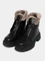 Черный ботинки женские зимние