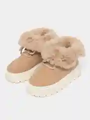 Песочный хаки сапоги женские зимние, угги