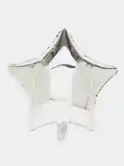 Серебряный воздушный шар Звезда