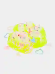 Салатовый сквиш Лапа, Лапка кошачья, антистресс, игрушка, мялка-жмялка, тянучка, ярких цветов, с блёстками