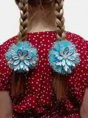 Вишнёвый бантики для волос, Резинки для волос, Новый год, Ободки, Аксессуары для волос