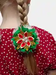 Красный бантики для волос, Резинки для волос, Новый год, Ободки, Аксессуары для волос