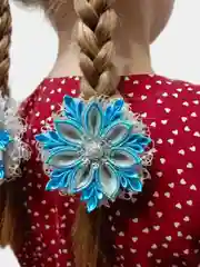 Голубой бантики для волос, Резинки для волос, Новый год, Ободки, Аксессуары для волос