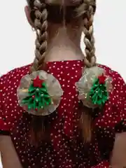 Зеленый бантики для волос, Резинки для волос, Новый год, Ободки, Аксессуары для волос