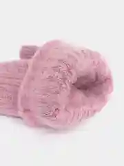 Пудровый варежки детские