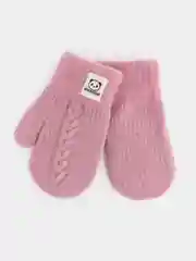 Пудровый варежки детские