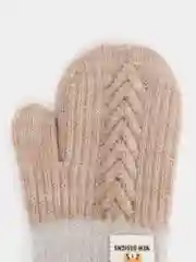 Коричневый варежки детские