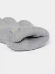 Серебряный перчатки вязанные, зимние, подростковые
