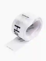 Белый атласная лента "Handmade" 2,5 см