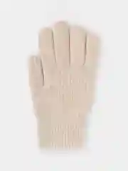 Бежевый перчатки вязанные, зимние, подростковые