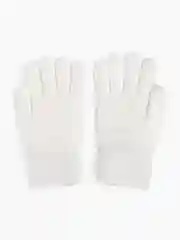 Белый перчатки вязанные, зимние, подростковые