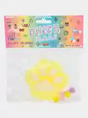 Желтый сквиш лапка игрушка, сквиш орео, антистресс игрушка, таба сквиш лапка