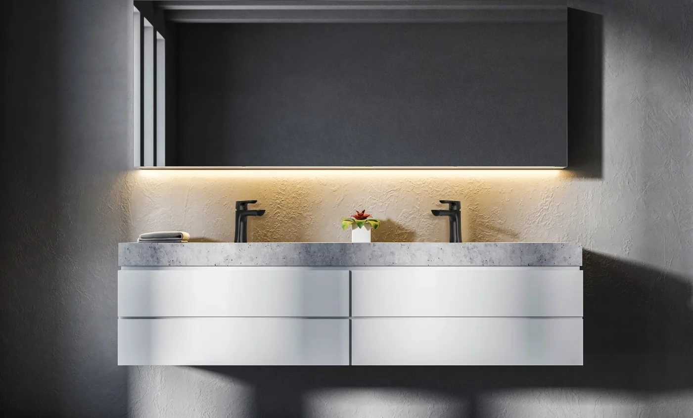 Смеситель Lemark Ursus LM7206BL, для раковины, монолитный